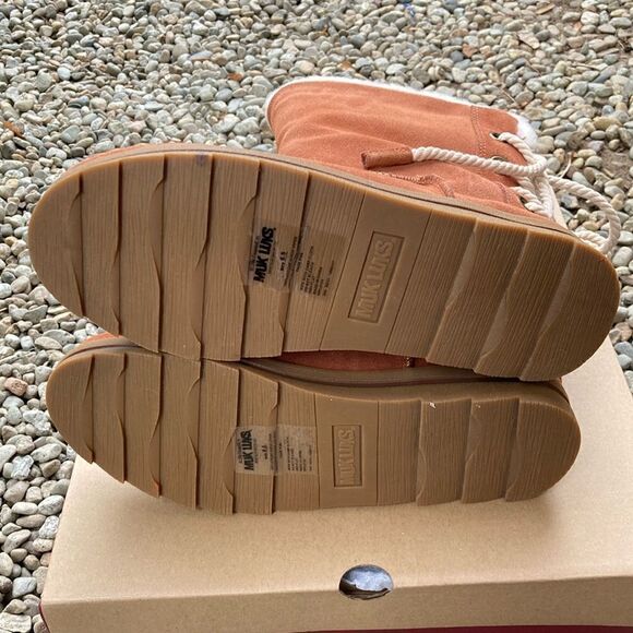 Muk Luks Ziggy Rodeo Leather Wool Blend Boots Shoes Size 6.5 - Picture 5 of 14